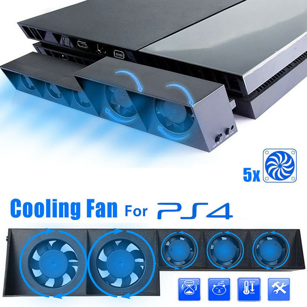 Esports Gaming Station - ขาตั้งพัดลมฐานสําหรับ Sony PS4 Pro Slim เกมคอนโซล