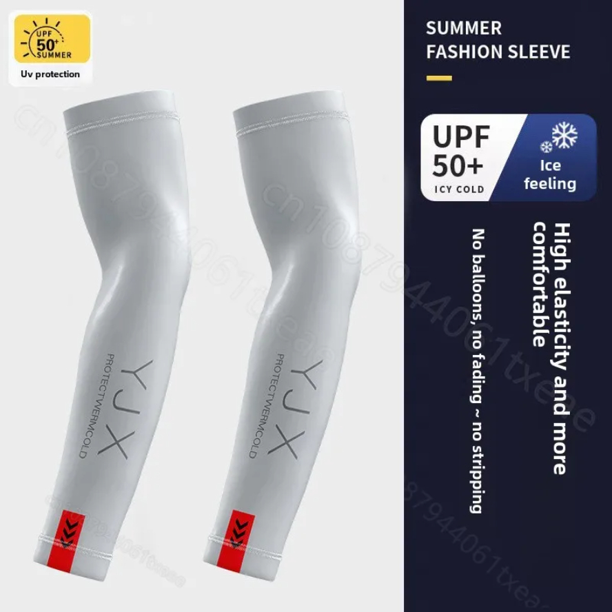 Esports Gaming Arm Sleeve - ปลอกแขนฤดูร้อน 1 คู่สําหรับวิ่งขี่จักรยานกลางแจ้งขับรถผ้าไหมน้ําแข็งระบายอากาศยืดหยุ่นป้องกันแสงแดดผู้ชายผู้หญิงปลอกแขน