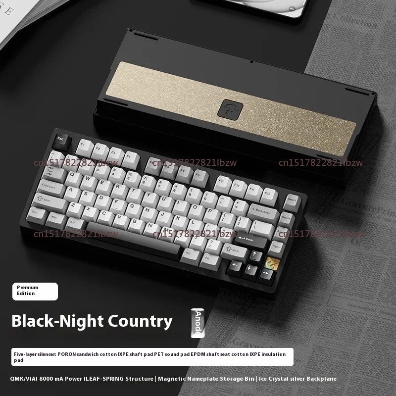 Esports Gaming Keyboard - คีย์บอร์ดเกมมิ่งแบบกลไก 75 ปุ่ม วัสดุอะลูมิเนียมอัลลอยด์ ไร้สาย บลูทูธ