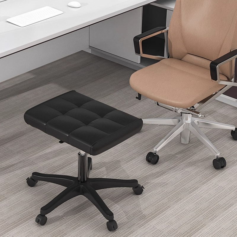 Footrest Under Desk - เก้าอี้วางเท้าทันสมัย, ออตโตมันอเนกประสงค์ปรับได้, เก้าอี้วางเท้าบุผ้ากำมะหยี่นุ่มสบาย, เก้าอี้พักผ่อนสำหรับสำนักงานและบ้าน