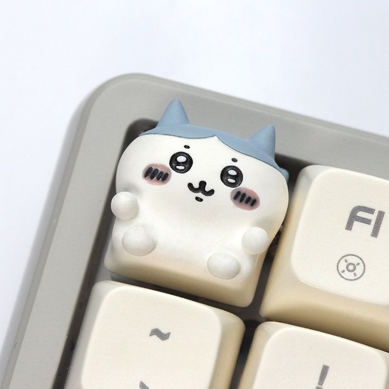 Keyboard Tenkeyless - คีย์แคปคิทเทนจังค์ลายการ์ตูนใหม่ เหมาะสำหรับคีย์บอร์ดแบบกลไก งานประณีต คุณภาพดี สัมผัสสบาย ดีไซน์สวยงาม