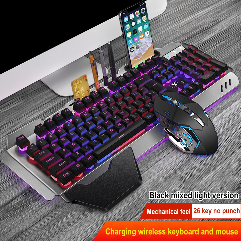 ชุดแป้นพิมพ์และเมาส์ไร้สาย2.4G - Esports Gaming Keyboard บทวิจารณ์และราคา