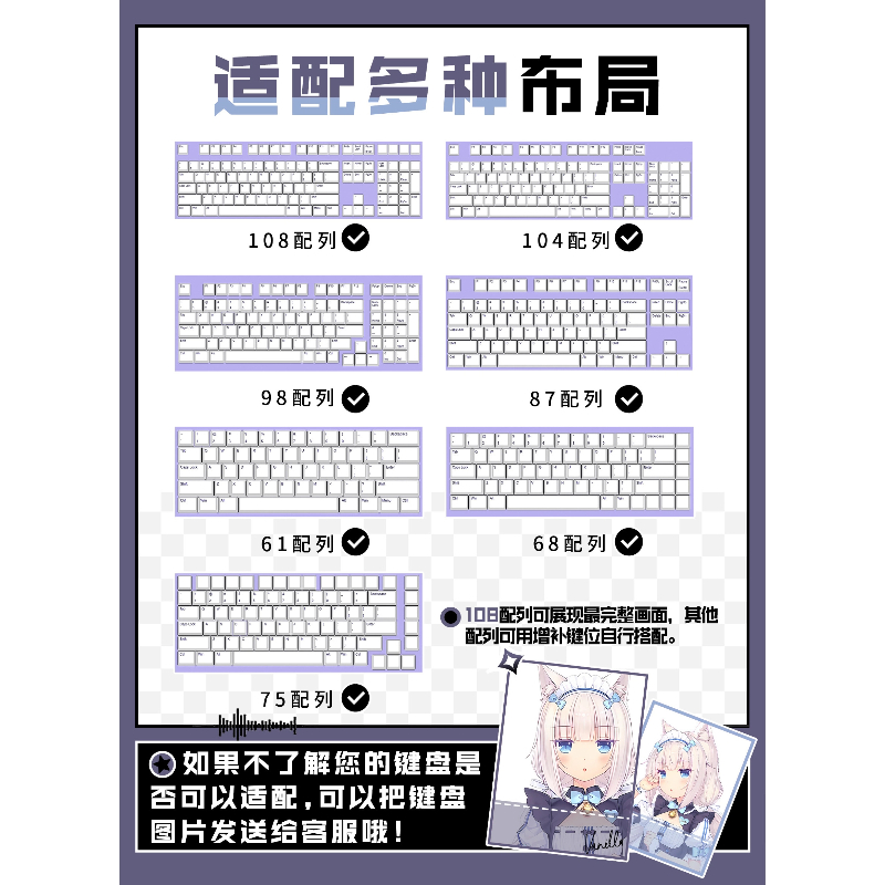คีย์แคปธีมอนิเมะเกมเนโกะปาระ ว - Keyboard Tenkeyless บทวิจารณ์และราคา