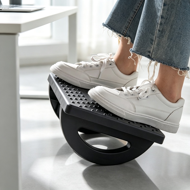 ที่พักเท้าแบบโยกใต้โต๊ะทำงานตา - Footrest Under Desk บทวิจารณ์และราคา