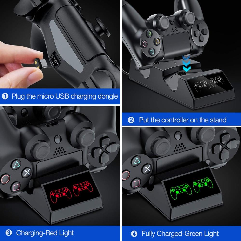 PS4 Charger แท่นชาร์จพร้อม 4 M - Esports Gaming Station บทวิจารณ์และราคา
