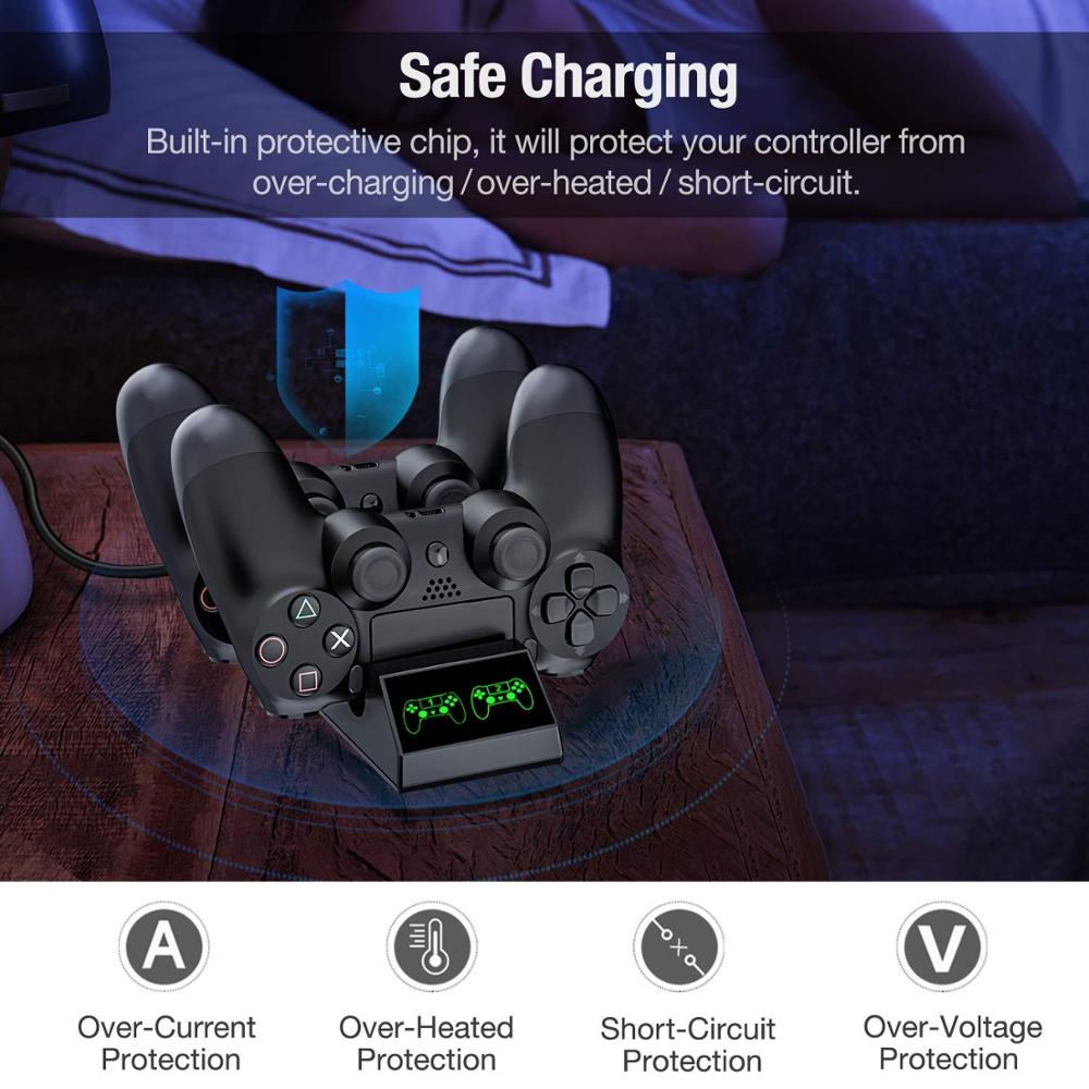 PS4 Charger แท่นชาร์จพร้อม 4 M - Esports Gaming Station บทวิจารณ์และราคา
