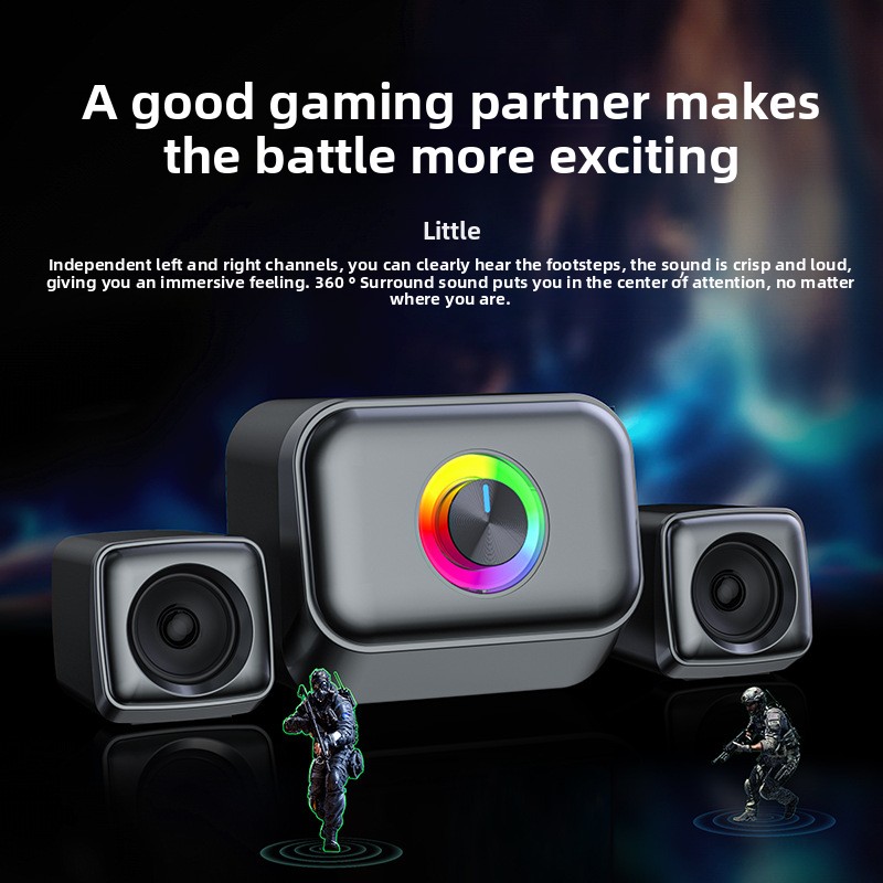 ซับวูฟเฟอร์ RGB สำหรับเล่นเกมแ - Gaming Speaker 2.1 บทวิจารณ์และราคา