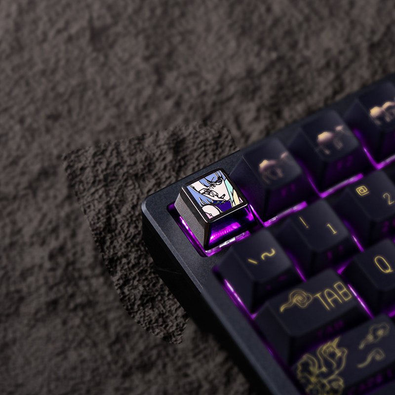 คีย์แคปอนิเมะ ธีมไซเบอร์พังค์  - Keyboard Tenkeyless บทวิจารณ์และราคา