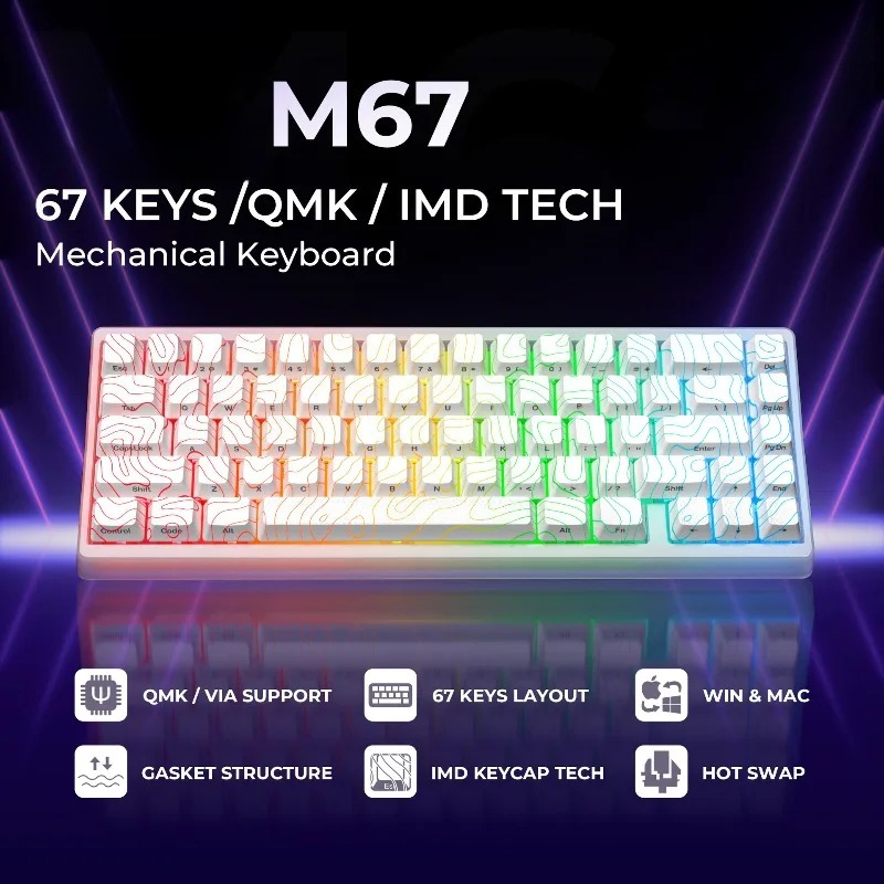 คีย์บอร์ดเกมมิ่ง XVX M67 แบบกล - Esports Gaming Keyboard บทวิจารณ์และราคา